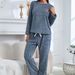 Autumn And Winter New Velvet Thickened Pajamas Women's Casual Long-sleeved Trousers Set_voghion.com