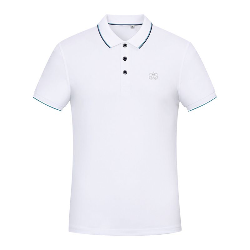 Women's Clothing Light blue business shirt short-sleeved men's summer trendy brand T-shirt new cotton half-sleeved top loose T-shirt trendy_voghion.com