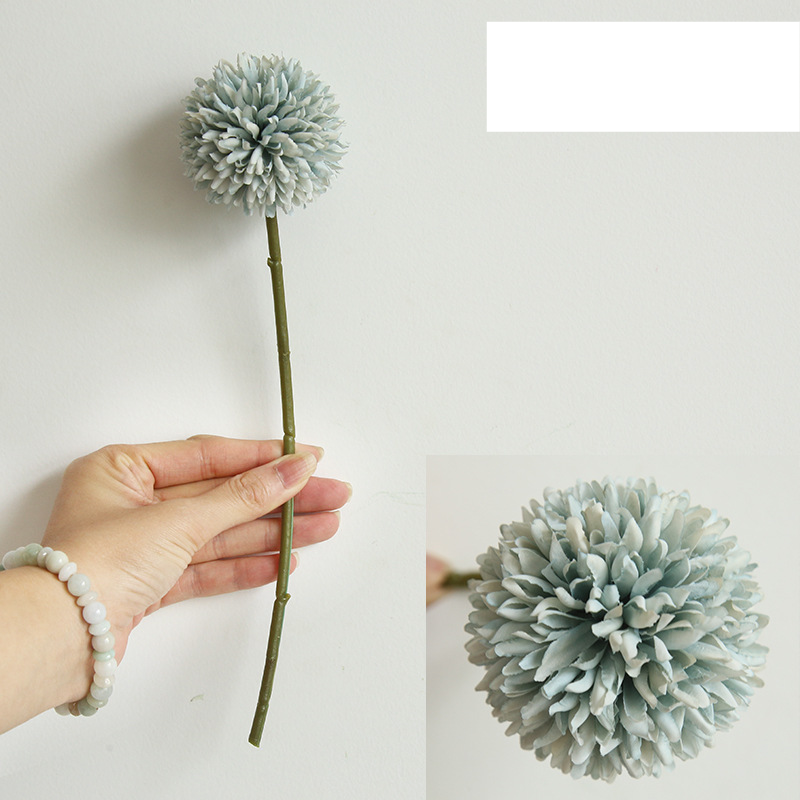 Dandelion single-head thorn ball artificial flower manufacturer home wedding hand-held flower road lead flower wall artificial flower MW57891_voghion.com