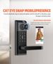 Slimme sloten en toegangscontrole met vingerafdruk- en cat-eye-camera, automatische toegangscontrole en waarschuwing, anti-inkijkbeveiliging voor thuisbeveiliging_voghion.com