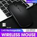 Mouse silenzioso wireless Bluetooth e ricaricabile a doppia modalità 2.4G - 1600 DPI, design ergonomico a 4 tasti, compatibile con laptop_voghion.com