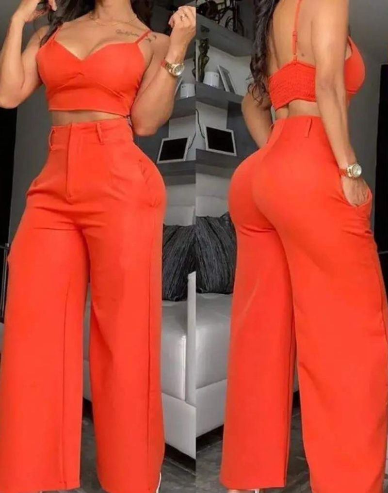 Vêtements pour femmes Mode Costume décontracté à bretelles Vêtements pour femmes_voghion.com