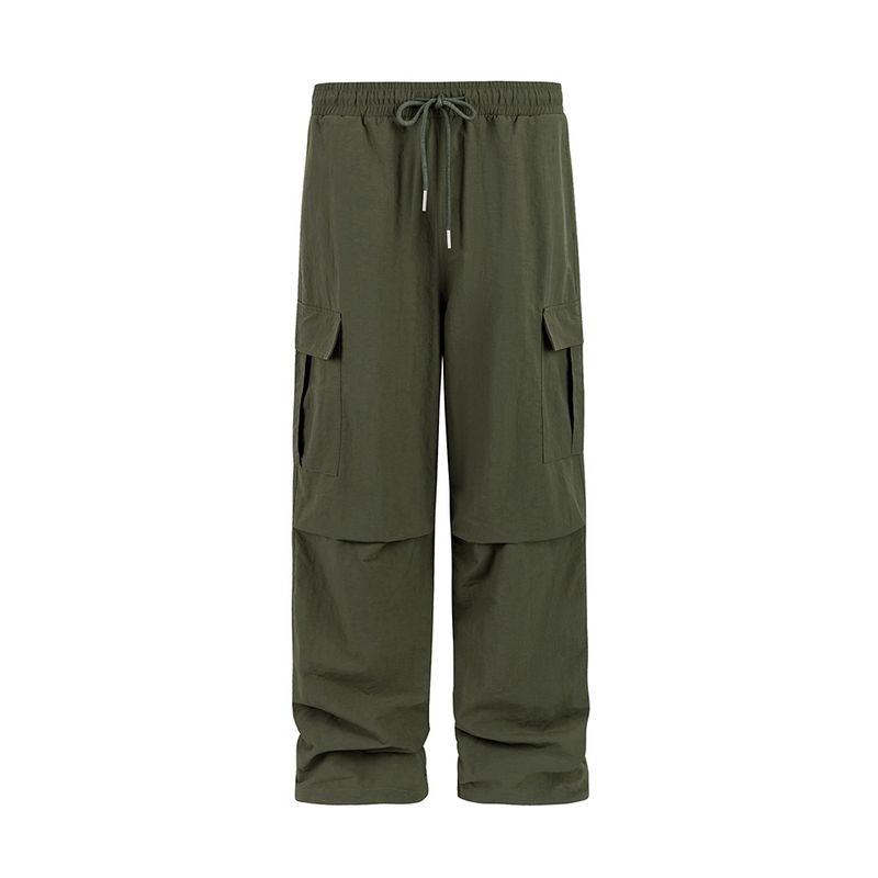 Herrenbekleidung Gerade Overalls Herren Frühling Lose Freizeithose Nischenangriffshose_voghion.com
