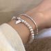 Light luxury niche design broken silver pearl bracelet 2023 new temperament silver stacking hand jewelry ins_voghion.com
