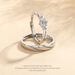 Love At First Sight Couple Wedding INS Niche Design High-end Adjustable Open Rings Trendy Jewelry_voghion.com