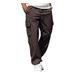 Abbigliamento da uomo Pantaloni da jogging casual da uomo, tinta unita, con coulisse, multitasche, dritti, da lavoro all'aperto_voghion.com
