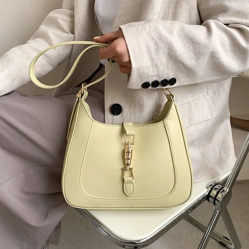 Burminsa Half Moon Borse laterali a spalla sotto le ascelle per le donne 2023 Trend Designer Borsa a tracolla Borse e portamonete in pelle PU_voghion.com