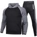 Autumn And Winter Men's Trendy Sweater Men's Sweater Set Hooded Fleece Sweater Solid Color Sweater_voghion.com