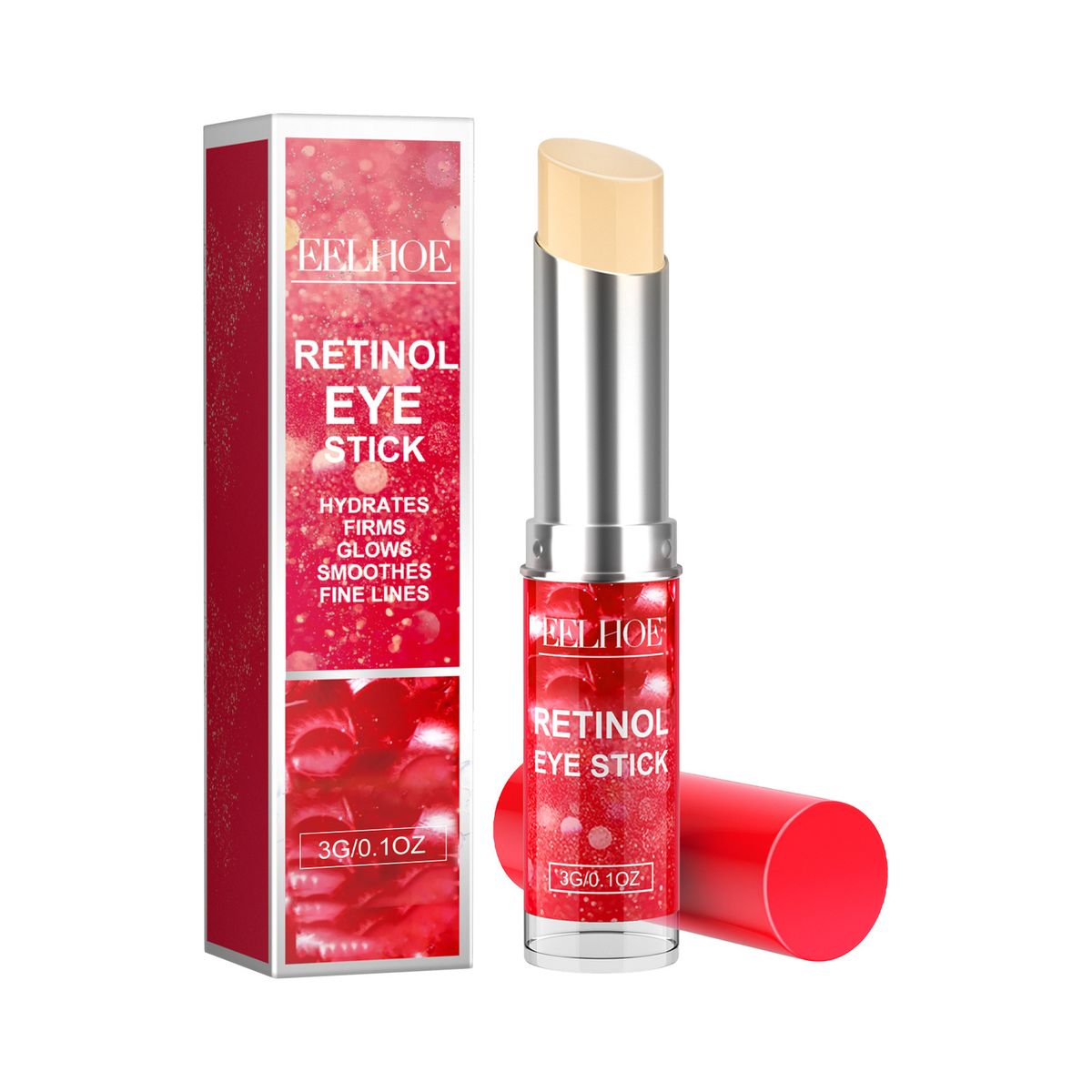 EELHOE Retinol Eye Stick, Moisturize Eye Skin To Improve Eye Fade Out Fine Lines, Crow's Feet Wrinkles_voghion.com