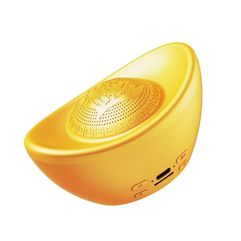 Altoparlante Bluetooth wireless Yuanbao Mini portatile con slot per schede Radio subwoofer ad alto volume Ornamento regalo all'ingrosso_voghion.com