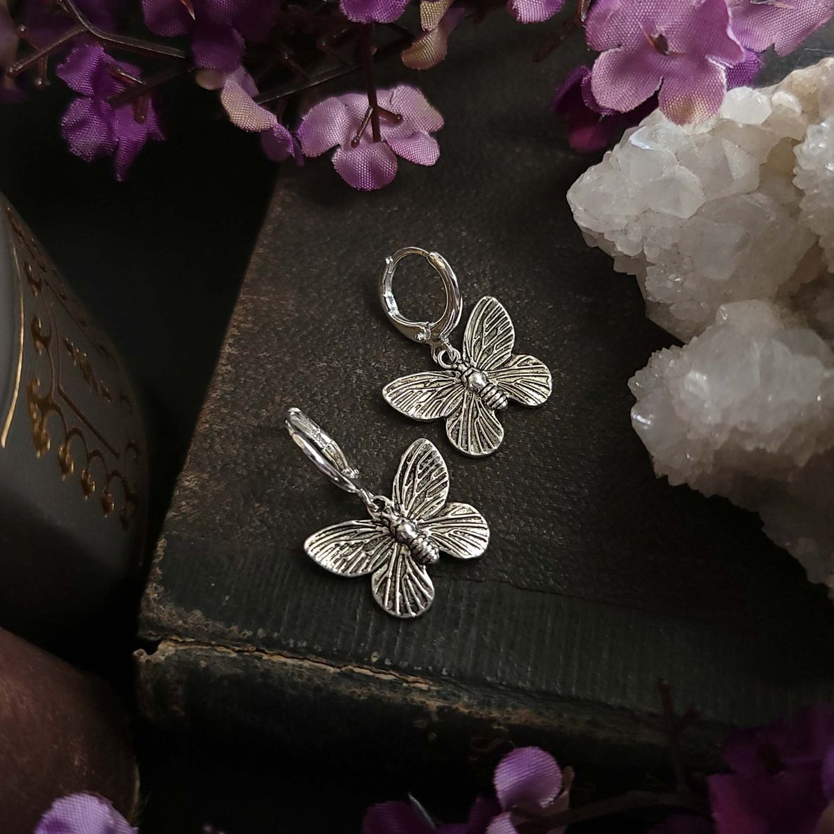 Orecchini Farfalla Enormi Orecchini Hupp Argento Piccoli Orecchini Hupp_voghion.com