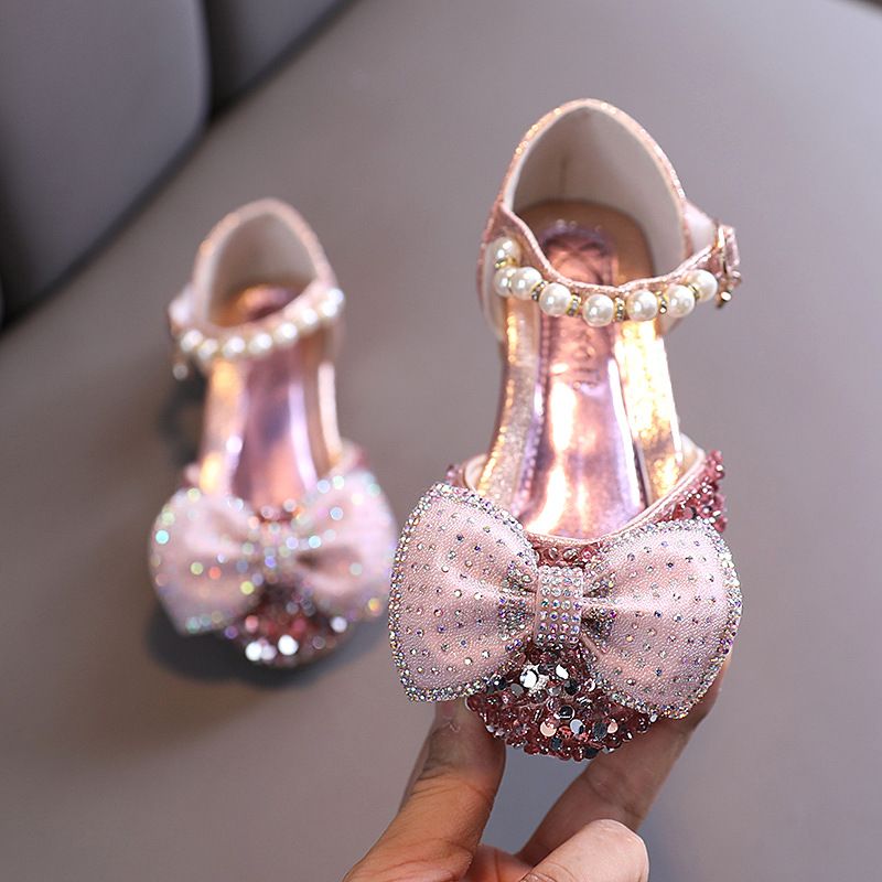 Pantofi de dans pentru copii mici și mari, pantofi individuali, pantofi de spectacol, pantofi de prințesă_voghion.com