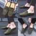 Unbeatable Quality Summer 2025 New Product Large Men's Casual Leather Half Slippers Sandals Dual Purpose Soft Sole Bean Shoes_voghion.com