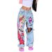 Women's Clothing Retro Washed High Waist Wide Leg Jeans Women 2023 Fashion New Printed Hollow Ripped Straight Trousers_voghion.com