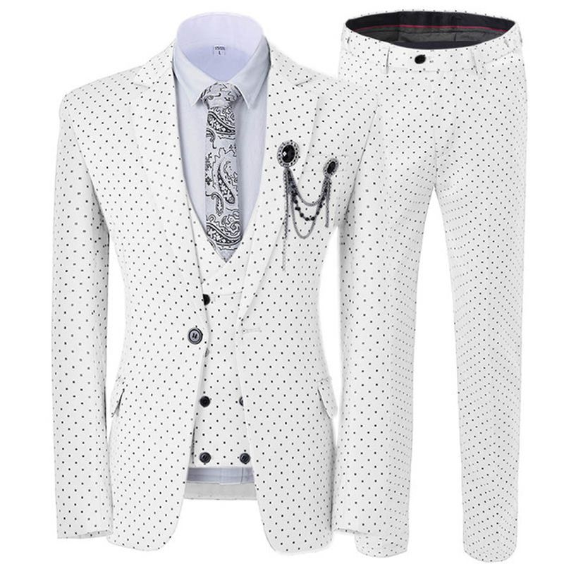 Heren Business Casual pak, driedelig bruidspak voor de bruidegom. Klein herenkostuum_voghion.com