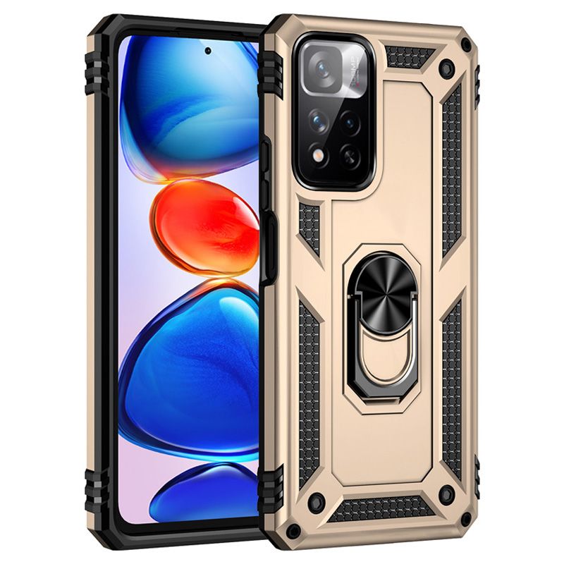 Stoßfestes Rüstungsgehäuse für Xiaomi Redmi Note 11 11S 11T 10 Pro 10T Mi 12 12X POCO X3 GT 10C M4 X4 5G F3 Holde Metallring_voghion.com