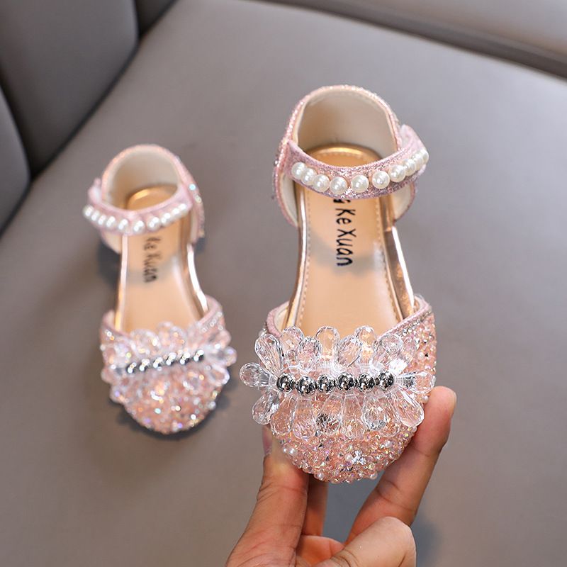 New Ladies Baby Girls Girls Princess Diamond Sandals Single Shoes Leather Shoes Dance Performance Shoes_voghion.com