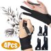 Two-finger Artist Gloves Anti-touch For Drawing Graphics Tablet IPad Sketch Smudge Guard Palm Rejection Art Glove_voghion.com
