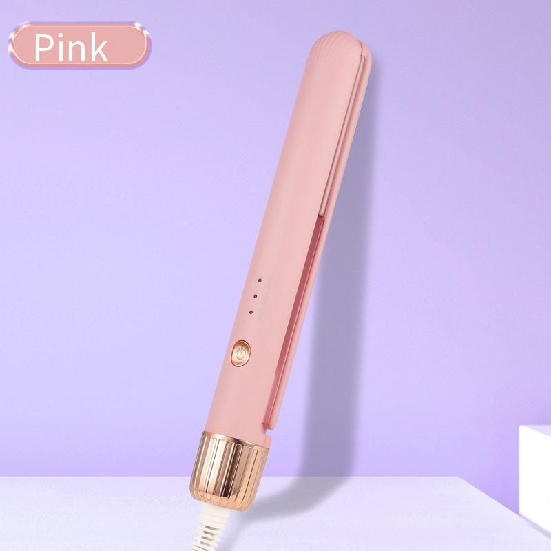 Mini piastra e arricciacapelli - Piastra 2 in 1 per frangia e styling di capelli corti (compatta, riscaldamento rapido, adatta ai viaggi)_voghion.com