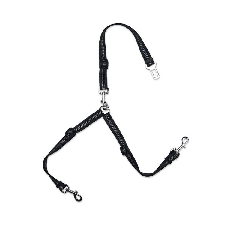 Pet Dual-purpose Car Reflective Seat Belt Dog Leash_voghion.com