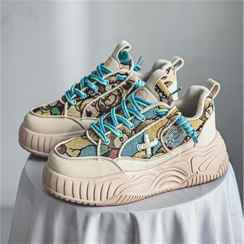 2026 Fashion Sneakers Joggingschuhe Jugend Herren Künstliches PU Spleißen Dicke Sohle Rutschfeste, verschleißfeste Laufschuhe_voghion.com