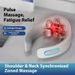 Masajeador de cuello profesional con tecnología de pulso EMS - 6/9 nodos de masaje, recargable, portátil, alivia el dolor de hombros y columna cervical._voghion.com