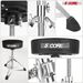 5 CORE Drum Throne Padded Guitar Stool Height Adjustable Heavy Duty Music Chair Seat Universal for Adults & Kids with Anti Slip Rubber Feet - DS CH BL_voghion.com