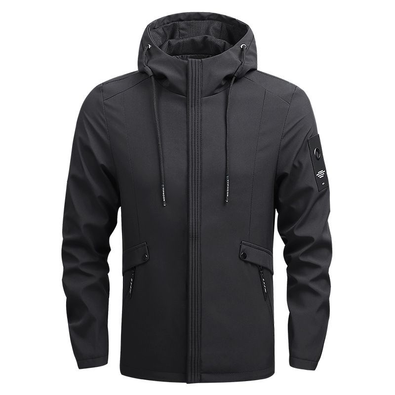 2024 New Mans Clothing Custom Zip Up Hooded Plus Size 4xl 5xl Men Windbreaker Jacket_voghion.com