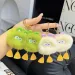 Portachiavi carino a forma di anatra soffice, con pompon in 3D, con ciondolo a forma di bricchette, per ragazze, con portachiavi, decorazione per custodia per auricolari._voghion.com