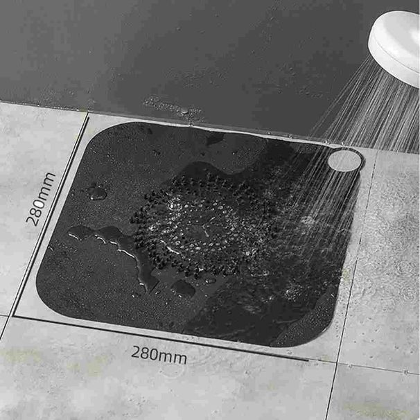 2er-Set Bodenwaschbecken-Abflussfiltermatte aus Silikon mit Haarstopper für Bad und Küche – Verstopfungsfreies Zubehör_voghion.com