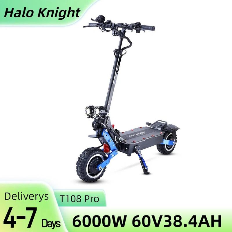 Halo Knight T108 Pro Elektroroller 11'' Offroad 3000W*2 Motoren 60V 38,4Ah Batterie_voghion.com