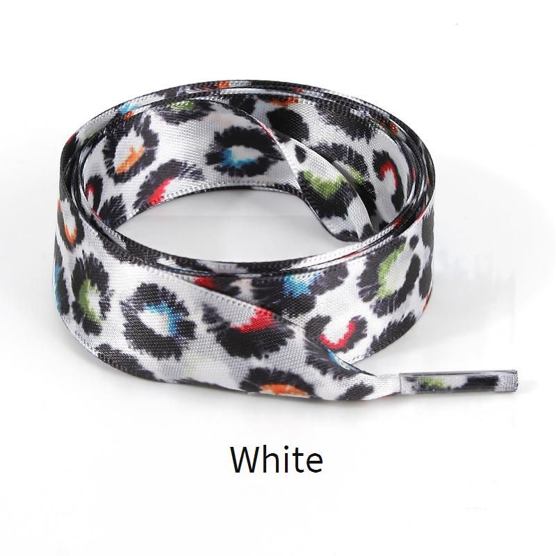 2CM Wide Silk Shoelaces – Stylish Leopard Print & Tie-Dye For Sneakers & Casual Shoes (3 Colors, 80-160cm)_voghion.com