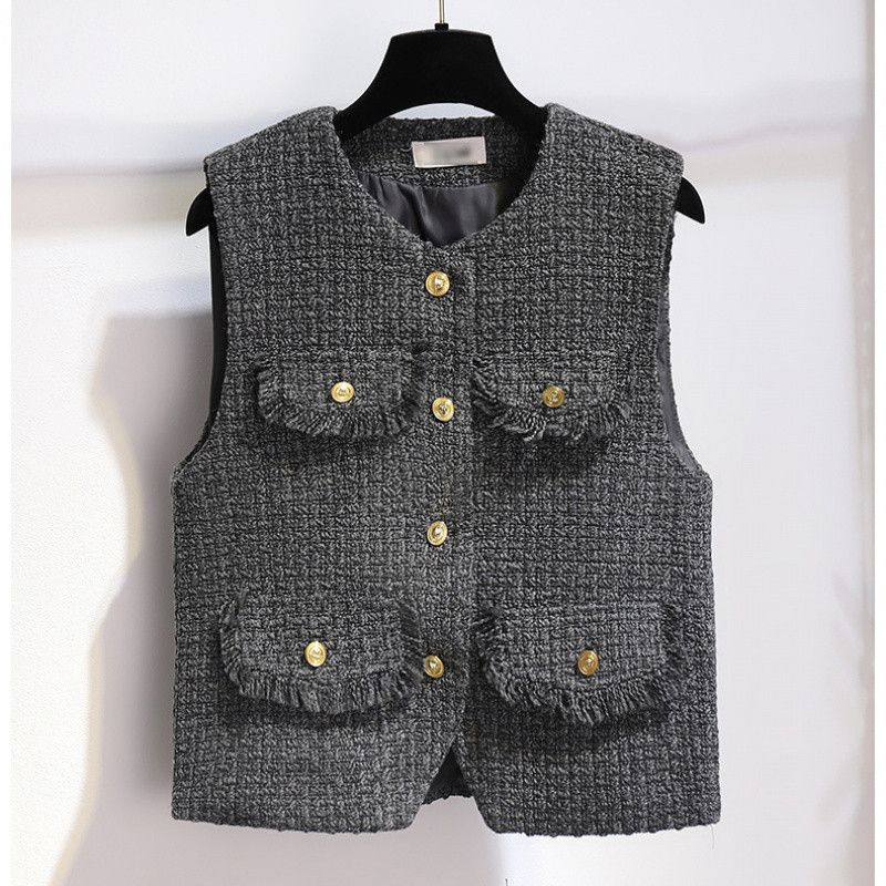 Damenbekleidung Übergröße Damen Kleines Anzugkleid Frühjahr Neue Dicke Mm Temperament Dame High-End Zweiteiliger Anzug_voghion.com