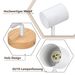 Glitzerlife Deckenstrahler 1 Flammig Deckenlampe Holz - Deckenleuchte Weiß GU10 Schwenkbar 350° Max.25w Modern Innen Holzoptik Spotlights Für Wohnzimmer Küche_voghion.com