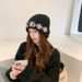 Snowflake Jacquard Loose Hat For Students, Big Head Circumference, Face Slimming, Warm Winter Hat, Knitted Cap_voghion.com