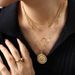 Set di collane a strati placcate in oro, collane multicatena con medaglione di leone e ciondolo a forma di luna, gioielli boho quotidiani e di tendenza_voghion.com