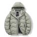 Men's Lightweight Puffer Jacket – Stylish Hooded Down Coat For Urban Winter & Fall (Black/Beige/Gray-Green, Sizes M-4XL)_voghion.com
