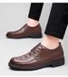 Scarpe da uomo con lacci, scarpe Doudou, scarpe casual, scarpe in pelle con suola morbida, scarpe comode_voghion.com