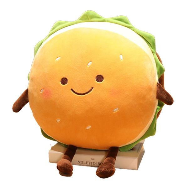 Plush With Hamburger Toy Pp Cotton Soft Filling For Kids Gift And Warmer Hand Cozy_voghion.com