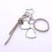 New Rhinestone Chain Multi-Functional Pendant Heart-Shaped Keyring_voghion.com