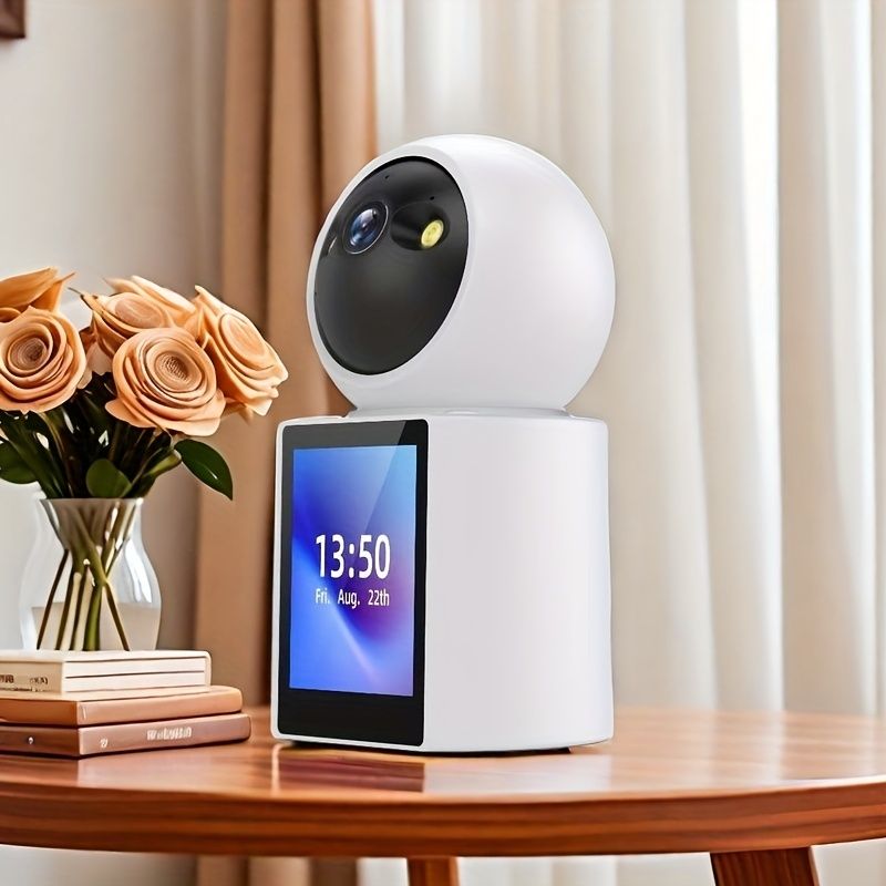 SolarCam beveiligingscamera - ingebouwd scherm, geen draden en tweerichtingsaudio_voghion.com