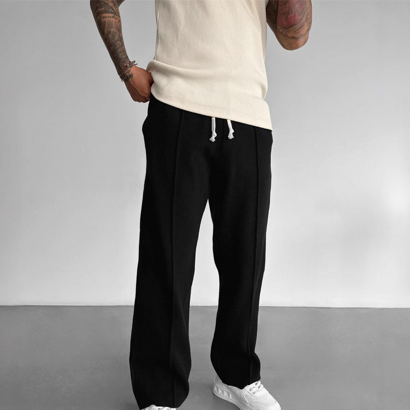 Herenkleding Heren Casual Effen Kleur Joggingbroek Fitness Trekkoord Broek Geschikt voor Sport en Casual Wear Sweatpants_voghion.com