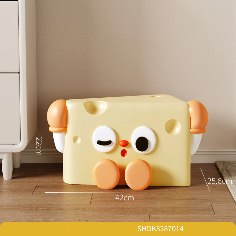 Decorazione per la casa Formaggio Creativo Cartone animato Sgabello per cambiare le scarpe Ornamenti Camera dei bambini Camera da letto Piccolo sgabello Casa Soggiorno Cartone animato Sgabello carino_voghion.com