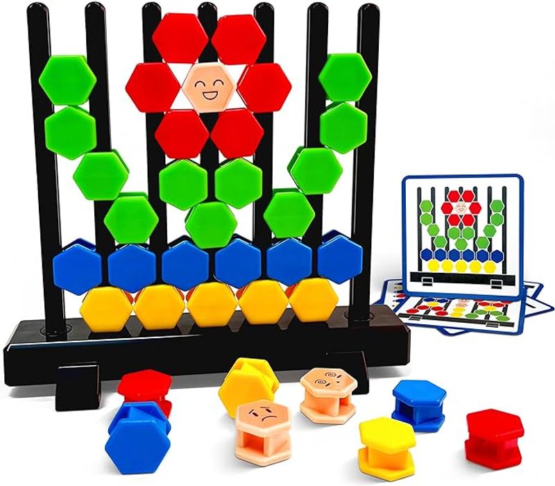 3D hatszögletű építőkockák kirakós társasjátékok gyerekeknek felnőtt oktatási játékok agytorna kirakók kihívás geometria logika iq játékok_voghion.com