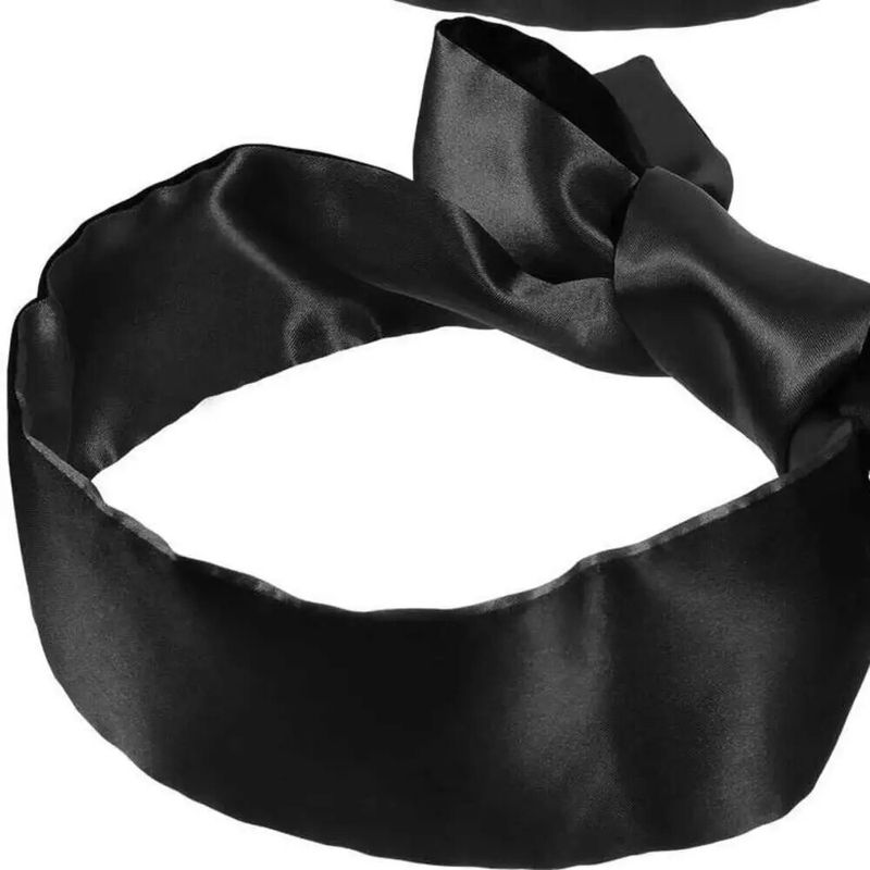 2 Pezzi Benda in Raso, Coprimaschera in Seta per Donna Uomo, Pieghe per Ciechi per Dormire Set Bende per Occhi per Giochi per Dormire 150_voghion.com