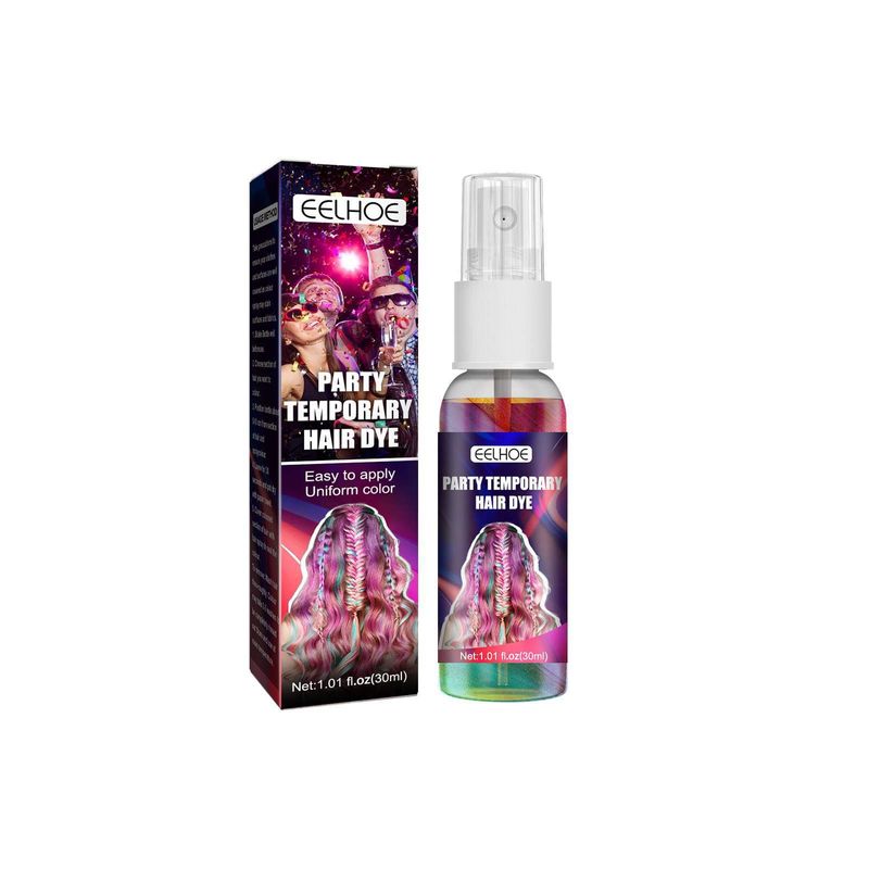 spray disposable party glitter hairdressing agent Color fast easy to color without hurting hair_voghion.com