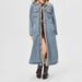 Giacca lunga oversize in denim da donna con fodera in pile - Cappotto invernale alla moda da strada_voghion.com