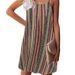 2023 Sommer Sexy Open Back Striped Tank Top Kleid für Frauen_voghion.com