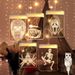 3D LED Christmas Fairy Lights With Remote Control - USB Powered Starry String Lights For Indoor Holiday Decor_voghion.com