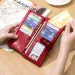 Free Shipping Designer Oil Wax Long Genuine Leather Multi-card Slot Card Holder Cowhide Multi-function Wallet Phone Bag_voghion.com